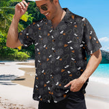Black Cat Halloween Hawaiian Shirt | Button Up Down Shirt