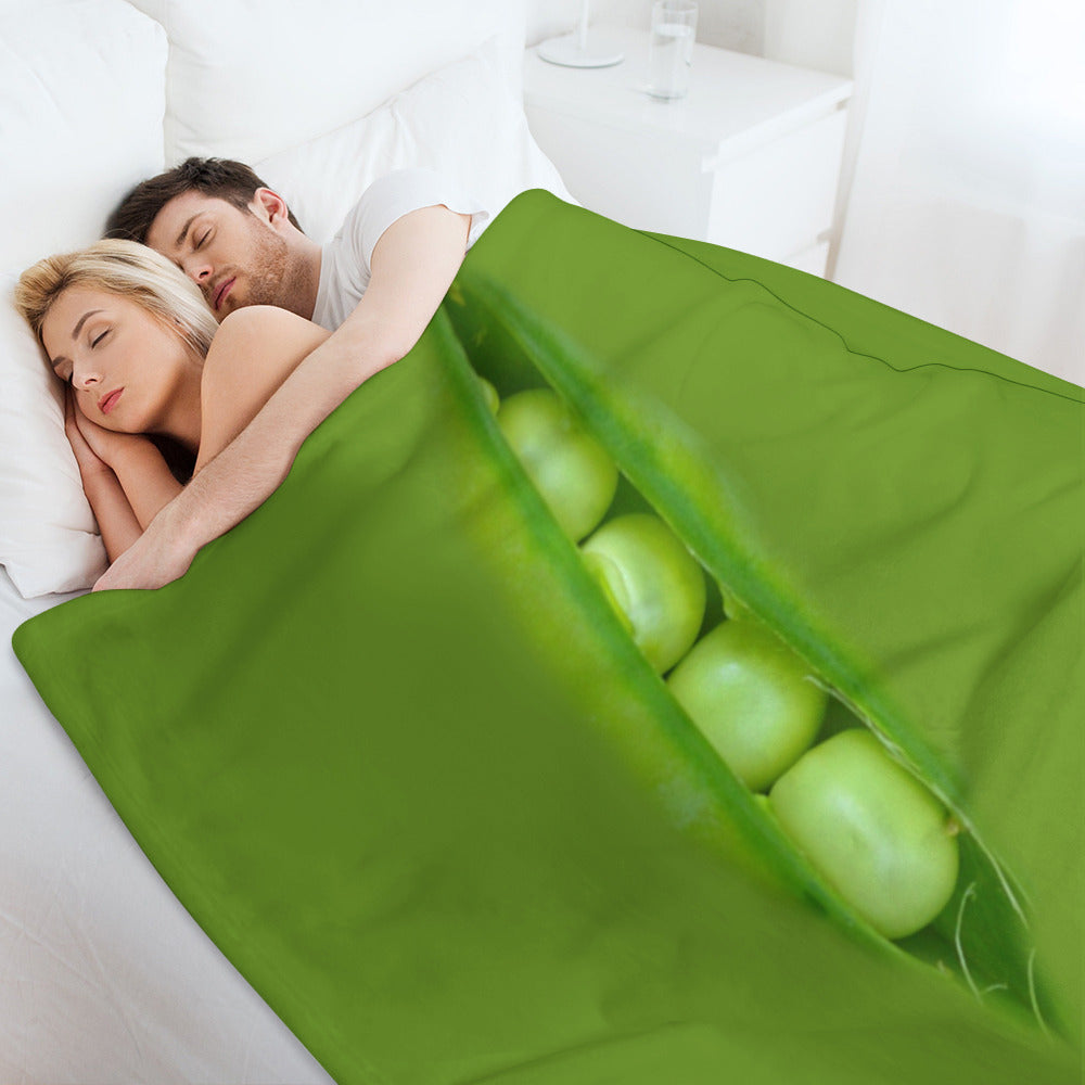 Pea Pod Throw Blanket