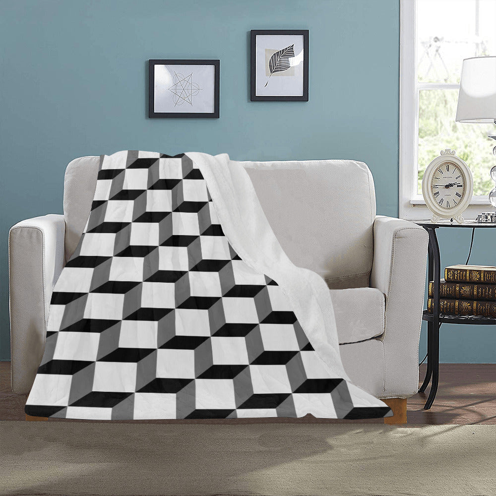 Optical Illusion Throw Blanket