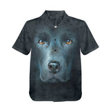 Black Labrador Face Hawaiian Shirt