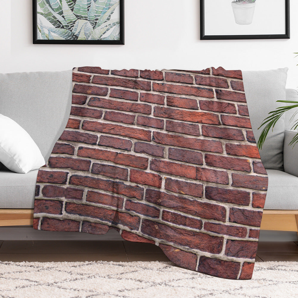 Brick Wall Throw Blanket