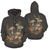 Episodic Drawing Autumn Mushrooms Hoodie