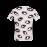 Blue Eyes Pattern Costume Shirt for Women