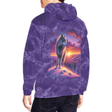 Valley Sunset Wolf Hoodie