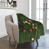 Snooker Billiards Throw Blanket