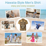 Lion Face Hawaiian Shirt | Button Up Down Shirt