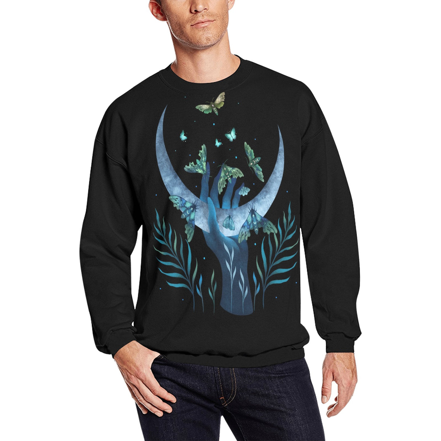 Episodic Drawing Moth Hand Sweater