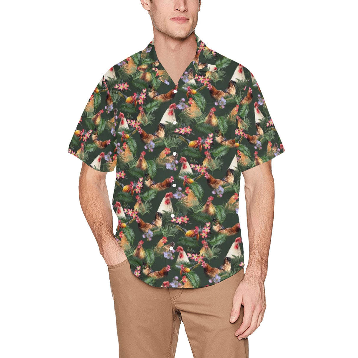 Chicken Hawaiian Shirt | Button Up Down Shirt
