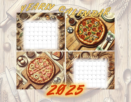 Pizza Calendar 2025