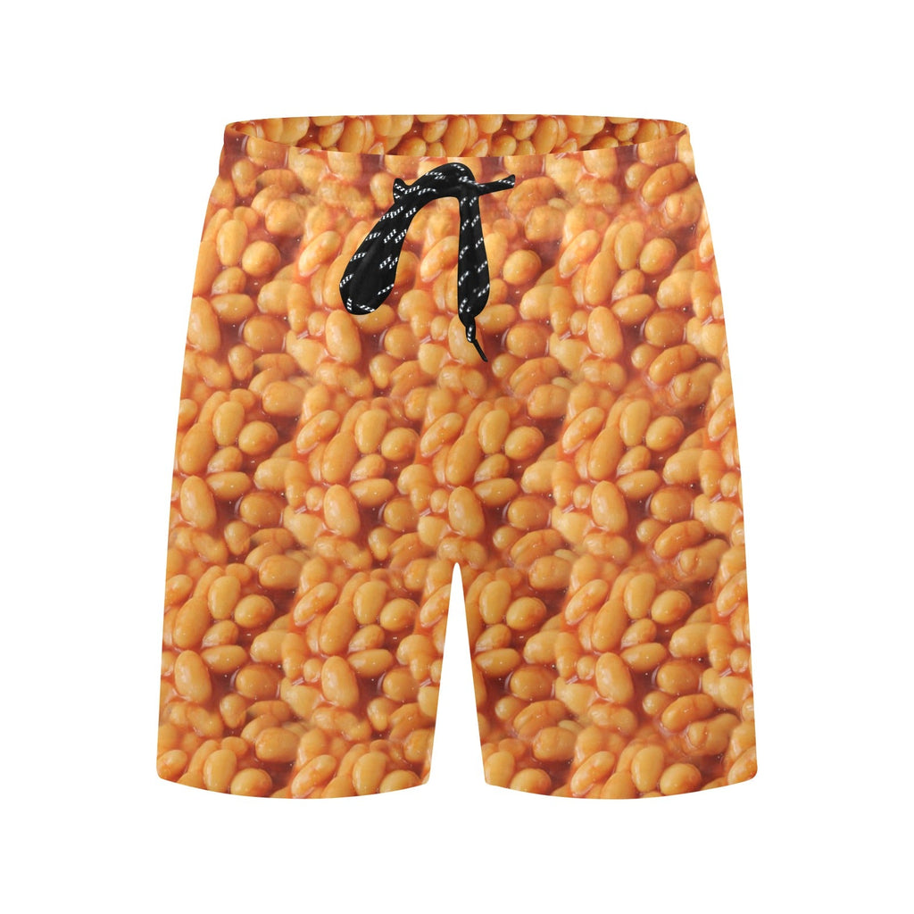 Baked Beans Swim Trunks | Men's Swimming Beach Shorts - Random Galaxy