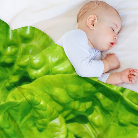 Oversized Lettuce Salad Throw Blanket – Funny Food Gift