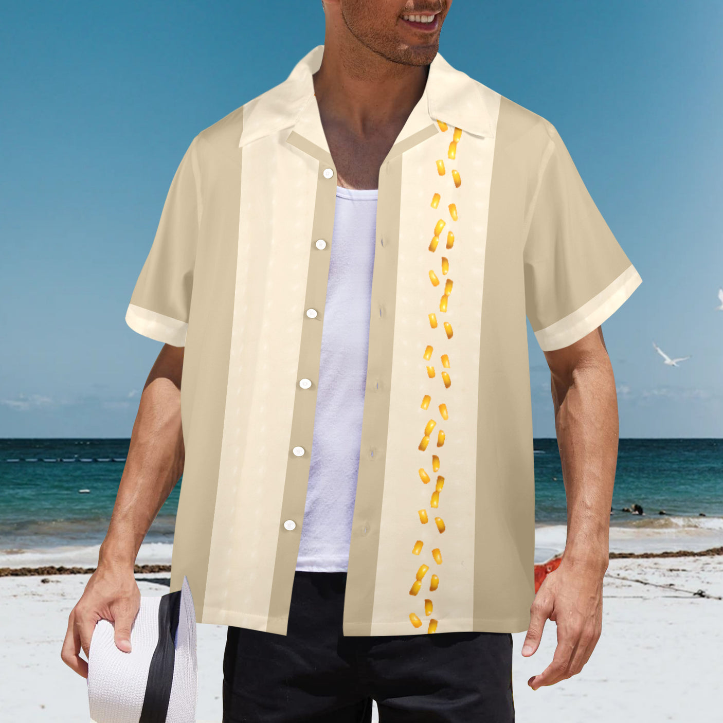 Corn Cob Hawaiian Shirt | Button Up Down Shirt