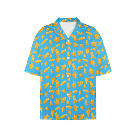 Dinosaur Chicken Nuggets Women's Hawaiian Shirt