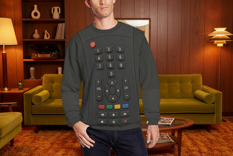 Retro TV Remote Costume Sweater