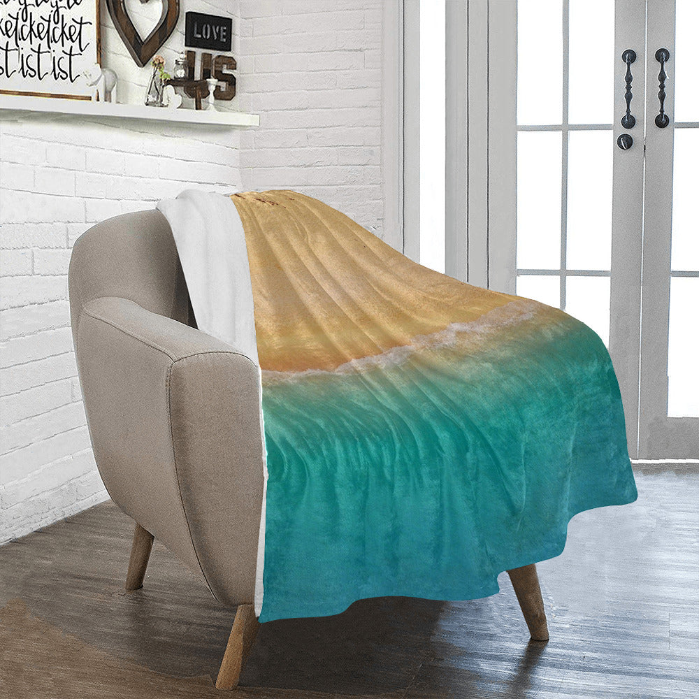 Beach Coastal Throw Blanket