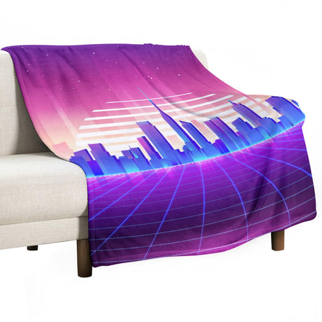 Synthwave Throw Blanket