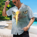 Bald Eagle Face Hawaiian Shirt