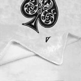 Ace of Spades Card Throw Blanket
