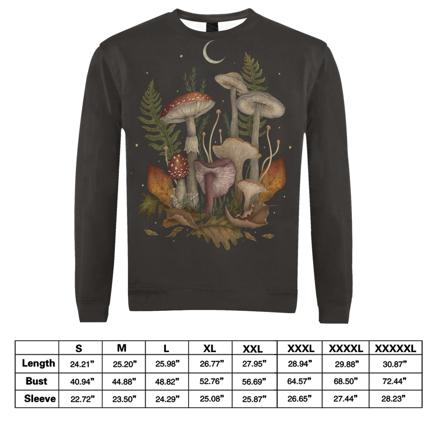 Episodic Drawing Autumn Mushrooms Sweater