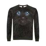 Black Kitten Face Sweater