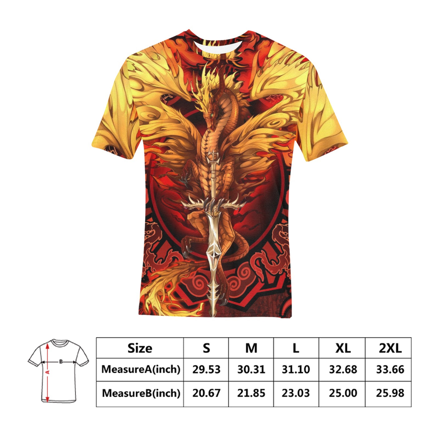 Ruth Thompson 'Dragon Sword Flame Blade' Shirt