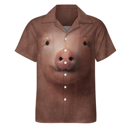 Pig Face Hawaiian Shirt | Button Up Down Shirt