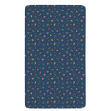 Retro 80s Twin Fitted Sheet – Geometric Bedding, 39 x 75 x 15 in