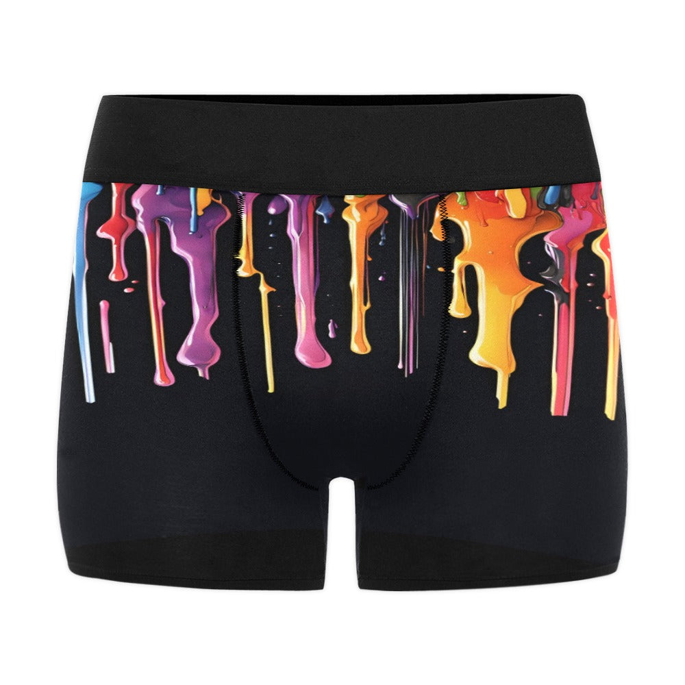 Rainbow Paint Drip Boxer Brief Boxers