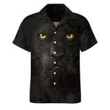 Panther Face Hawaiian Shirt | Button Up Down Shirt