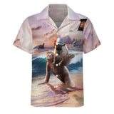 Pug Sloth Hawaiian Shirt | Button Up Down Shirt