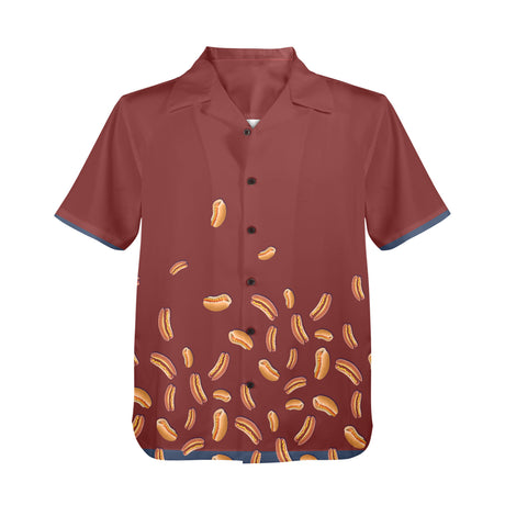 Hot Dog Hawaiian Shirt | Button Up Down Shirt
