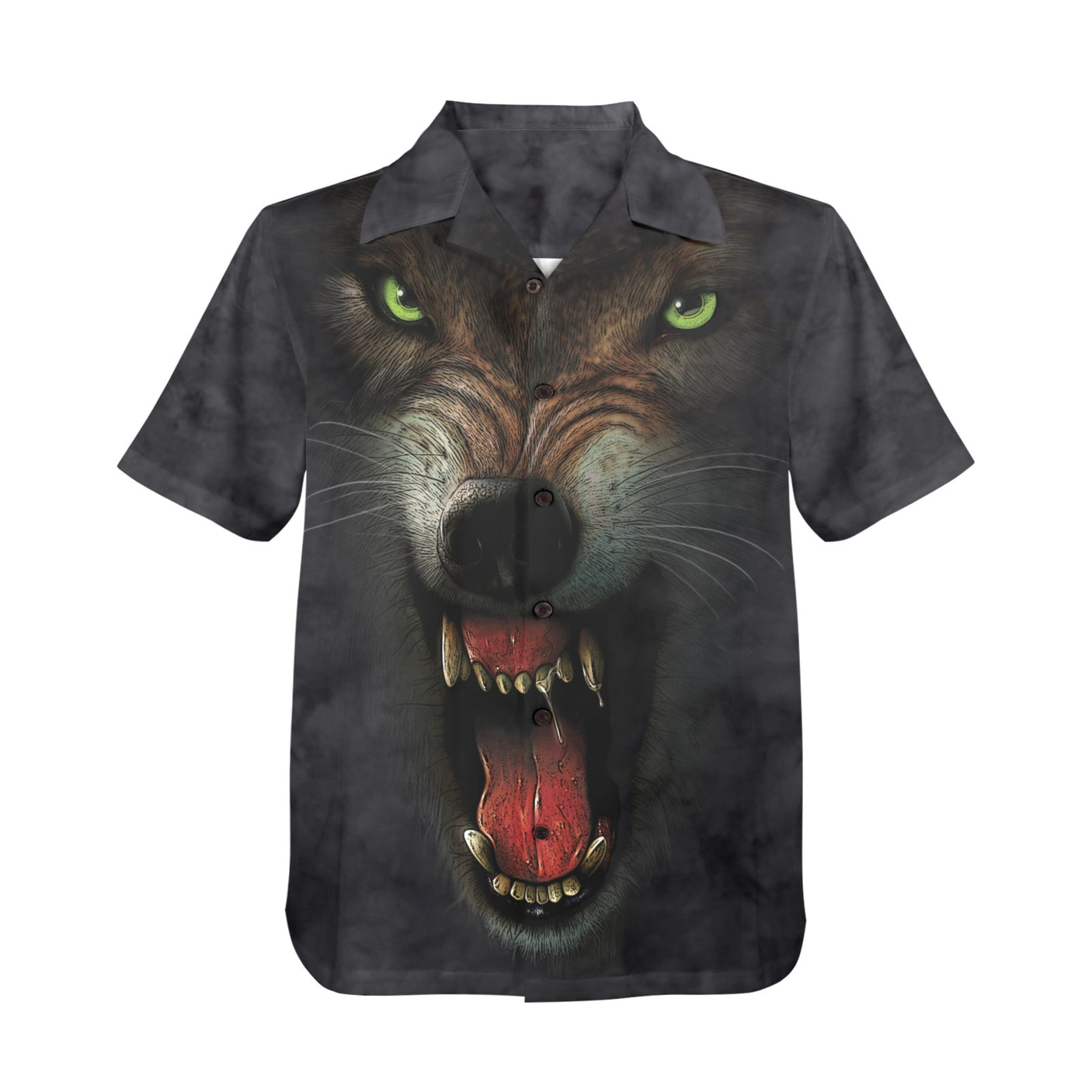 Wolf Face Hawaiian Shirt