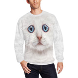 White Kitten Face Sweater