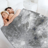 Moon Surface Throw Blanket