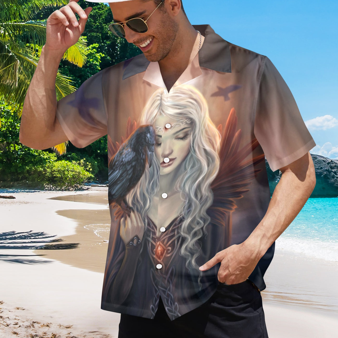 Selina Fenech 'Raven Kin' Hawaiian Shirt