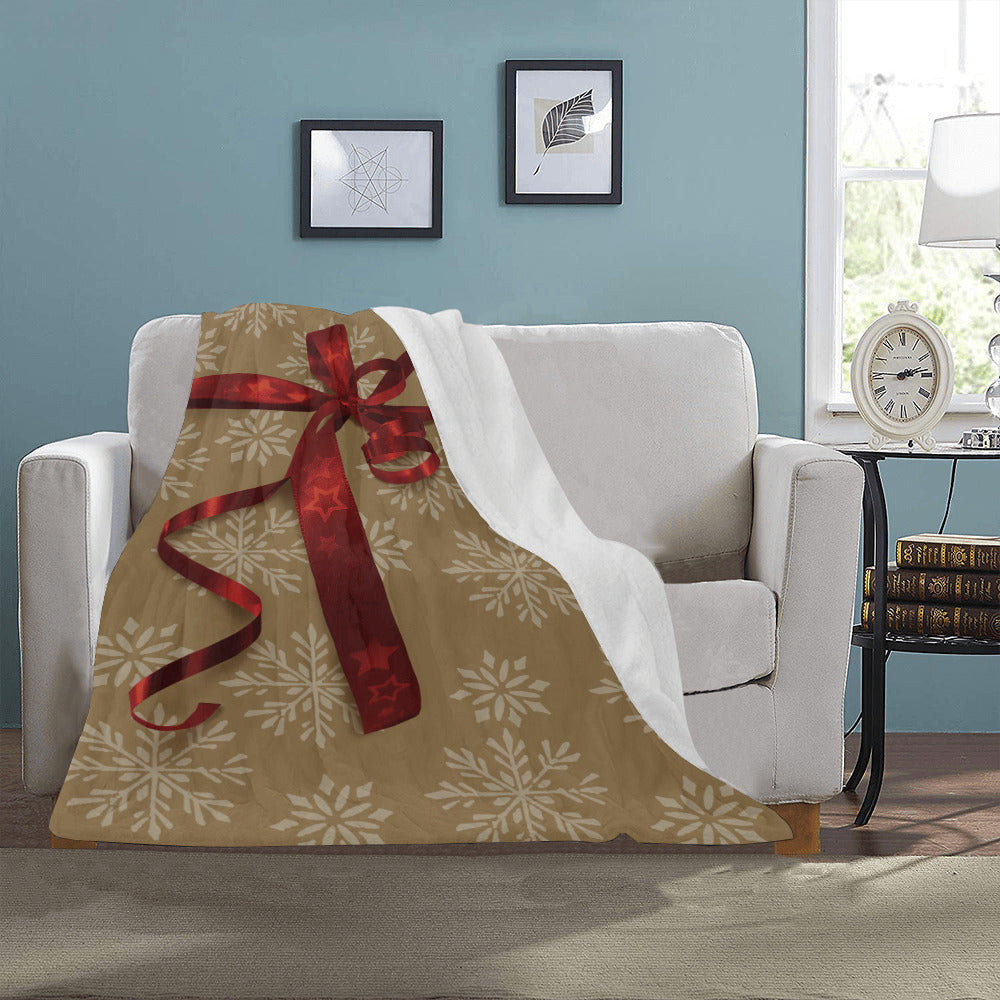 Gift Wrap Christmas Throw Blanket