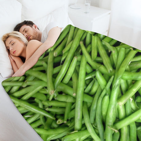 Green Bean Throw Blanket