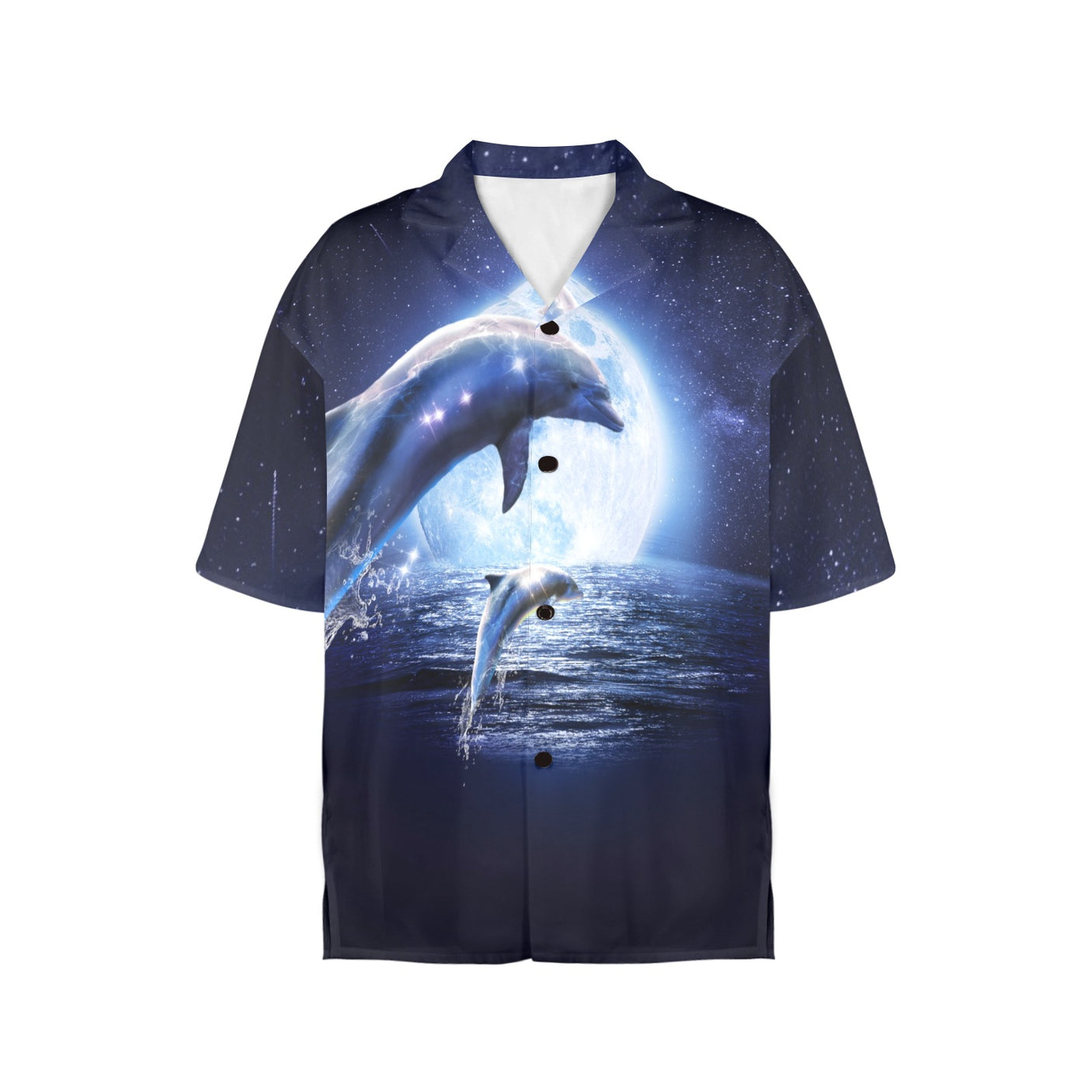 Moon Dolphin Women's Hawaiian Shirt