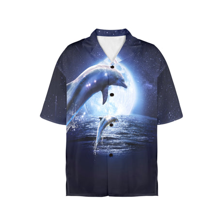 Moon Dolphin Women's Hawaiian Shirt