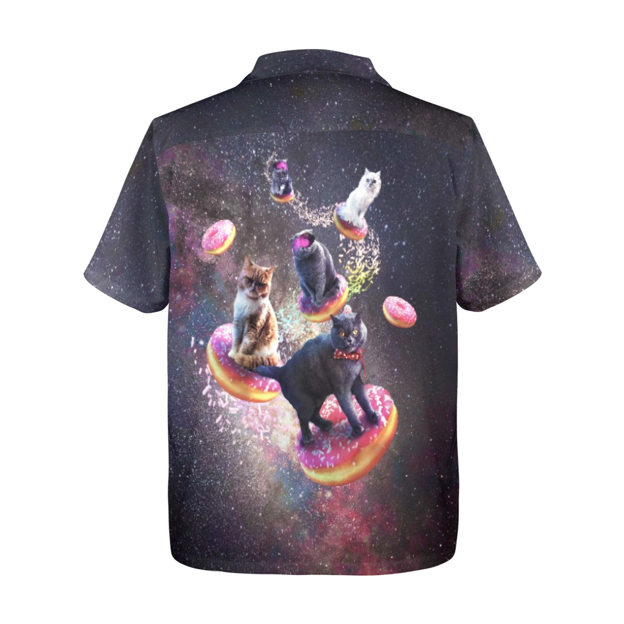 Space Cat Donut Hawaiian Shirt