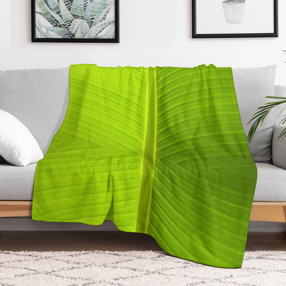 Banana Leaf Throw Blanket