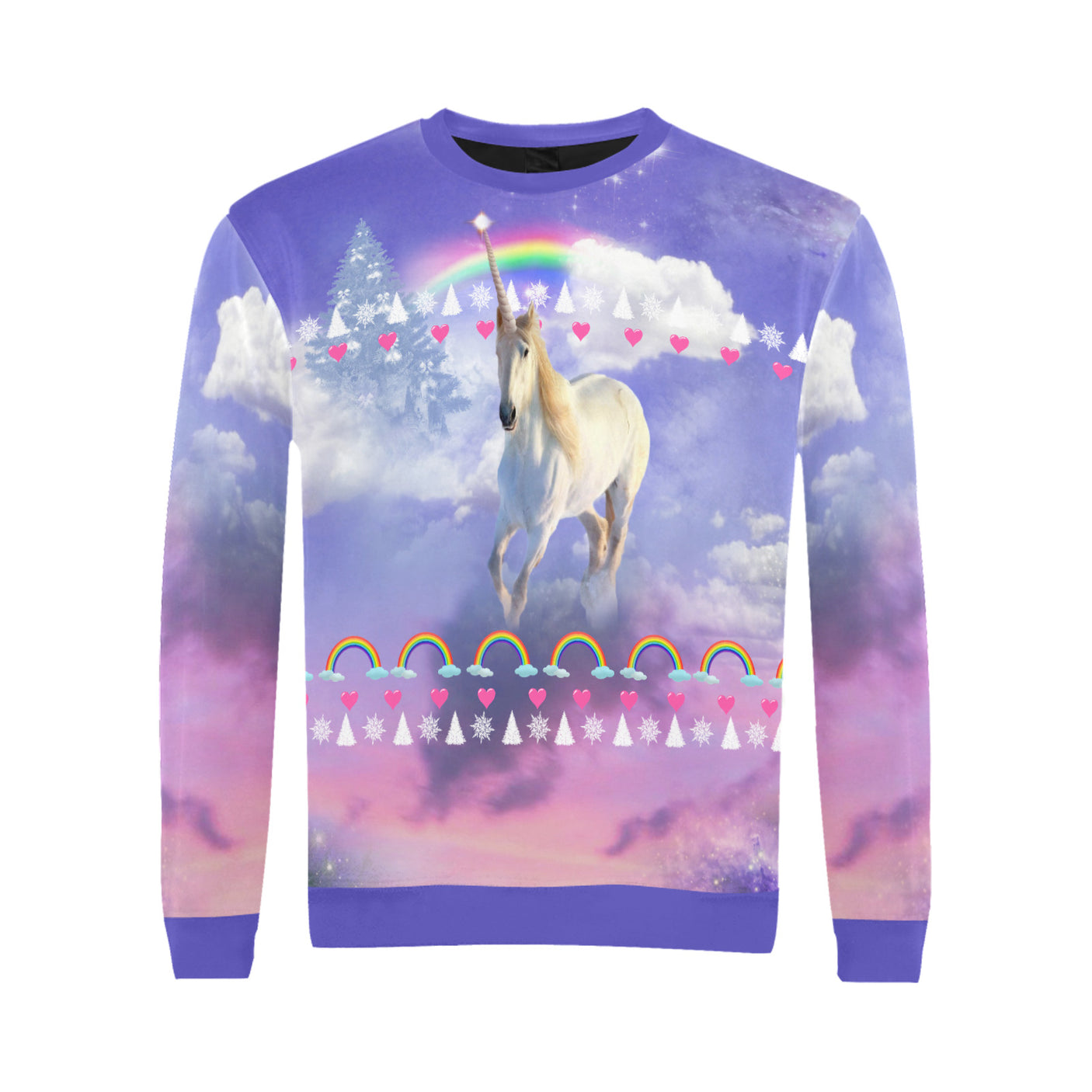 Rainbow Unicorn Ugly Christmas Sweater