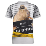 Capybara Mugshot Shirt - Random Galaxy