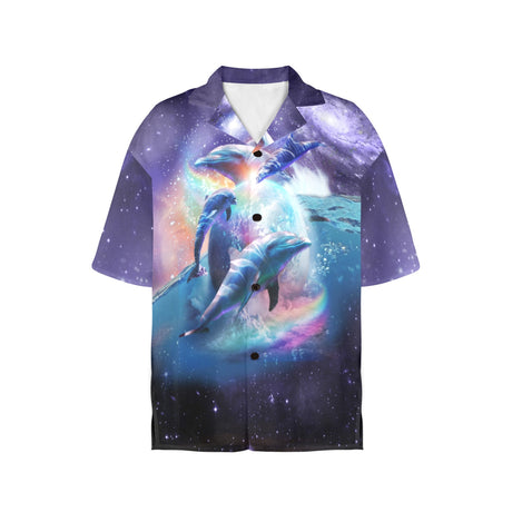 Space Dolphin Women's Hawaiian Shirt