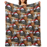 Guinea Pig Christmas Throw Blanket