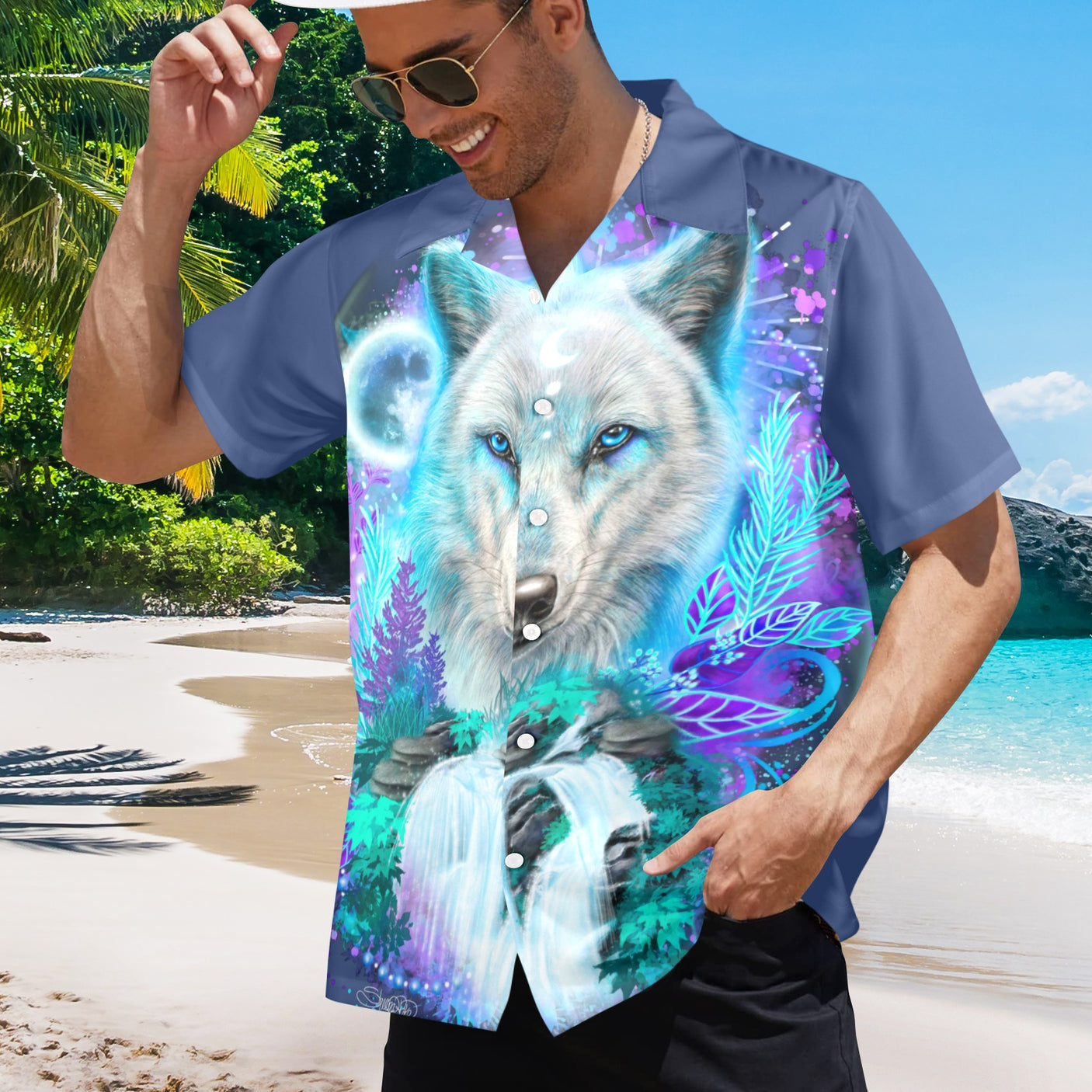 Sheena Pike Wolf Hawaiian Shirt