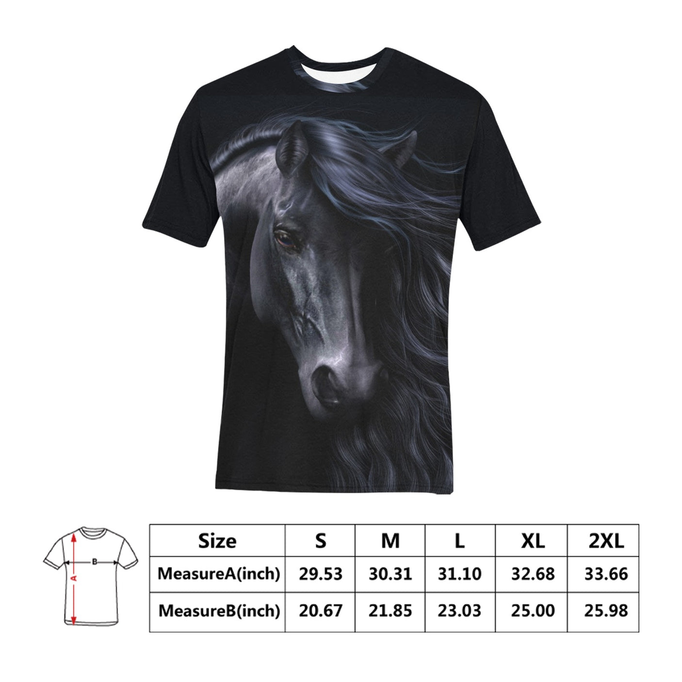 Laurie Prindle Black Horse Shirt