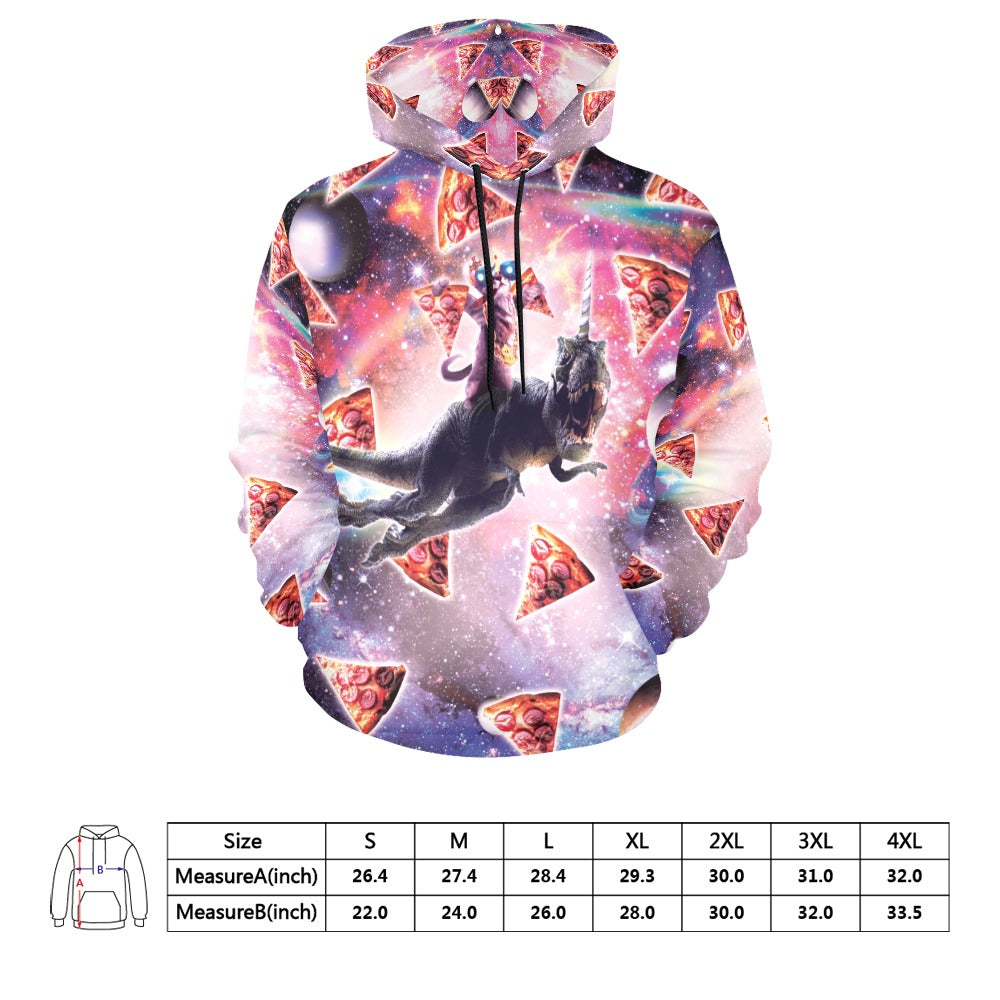 Space Cat Dinosaur Hoodie