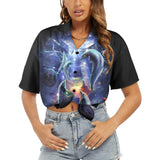 Space Dolphin Women's Hawaiian Shirt