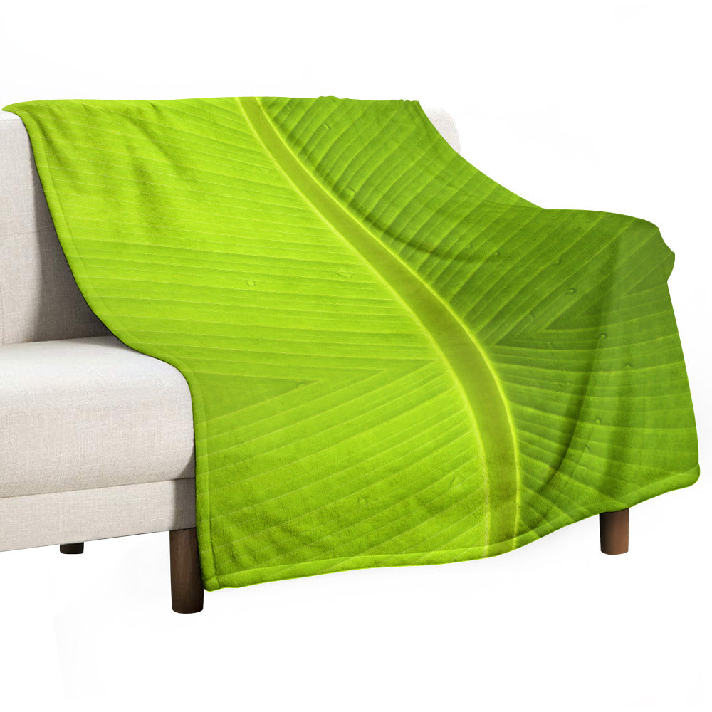 Banana Leaf Throw Blanket